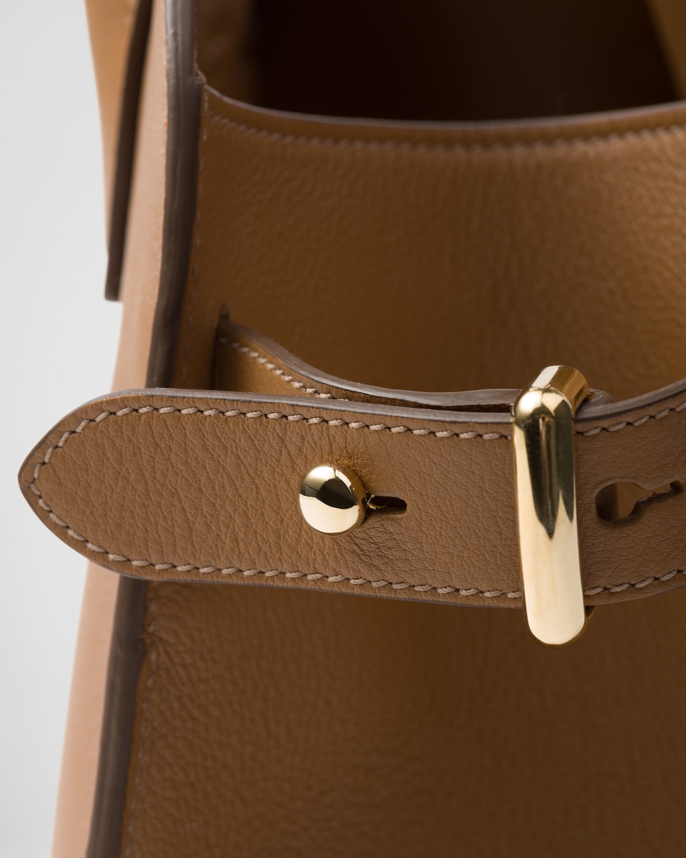 Prada Medium Leather Tote Bag - Image 4